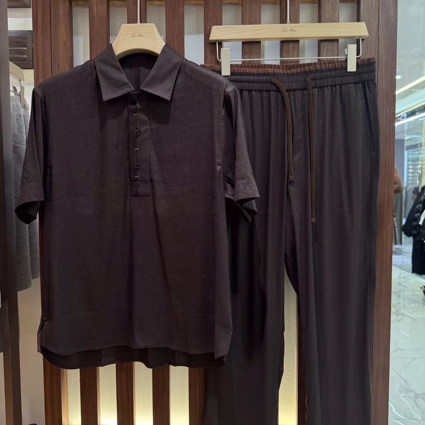 Short Linen Drawstring - Летний повседневный роскошный мужской костюм из