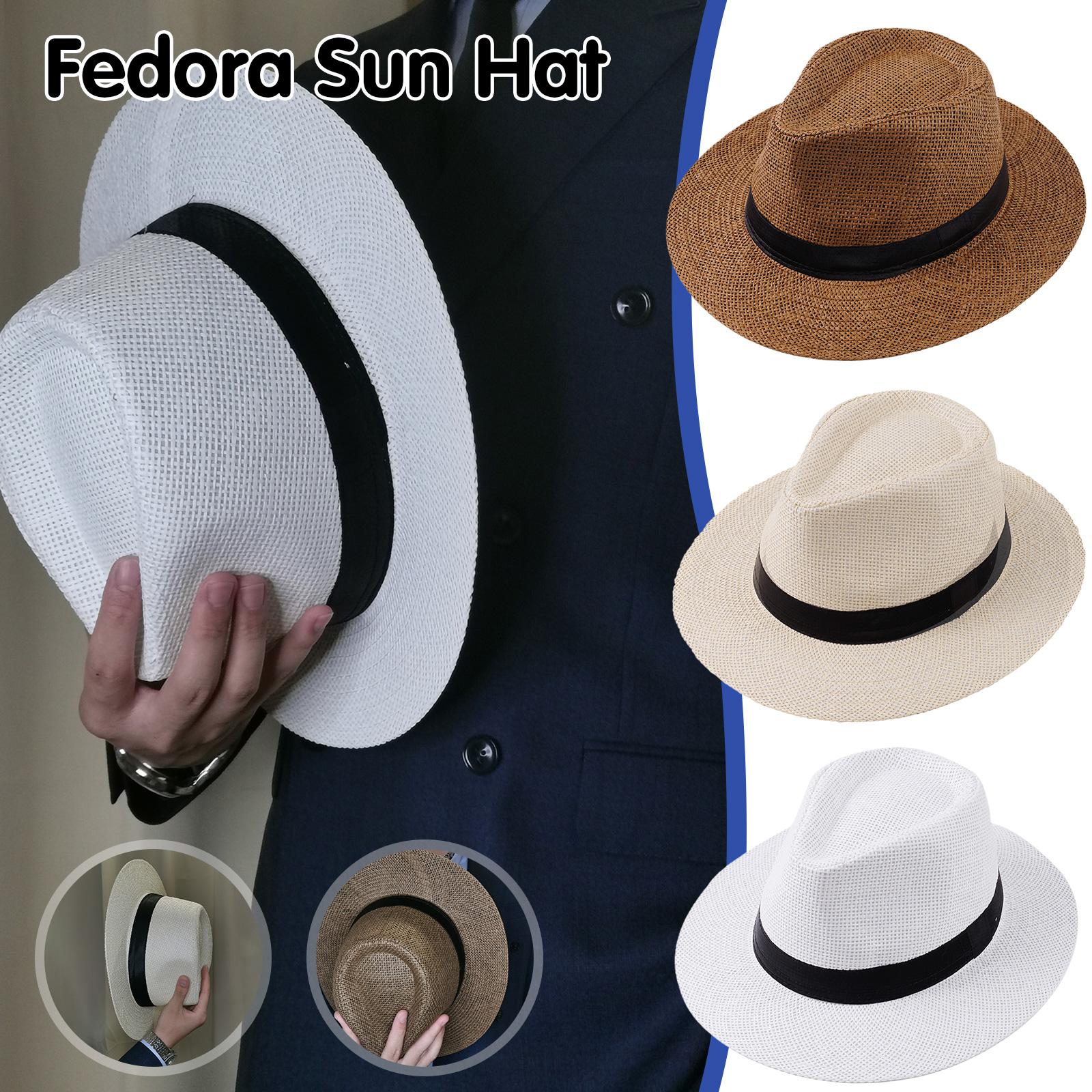 Bucket Hat Straw - Мужская летняя панама из натуральной соломки,