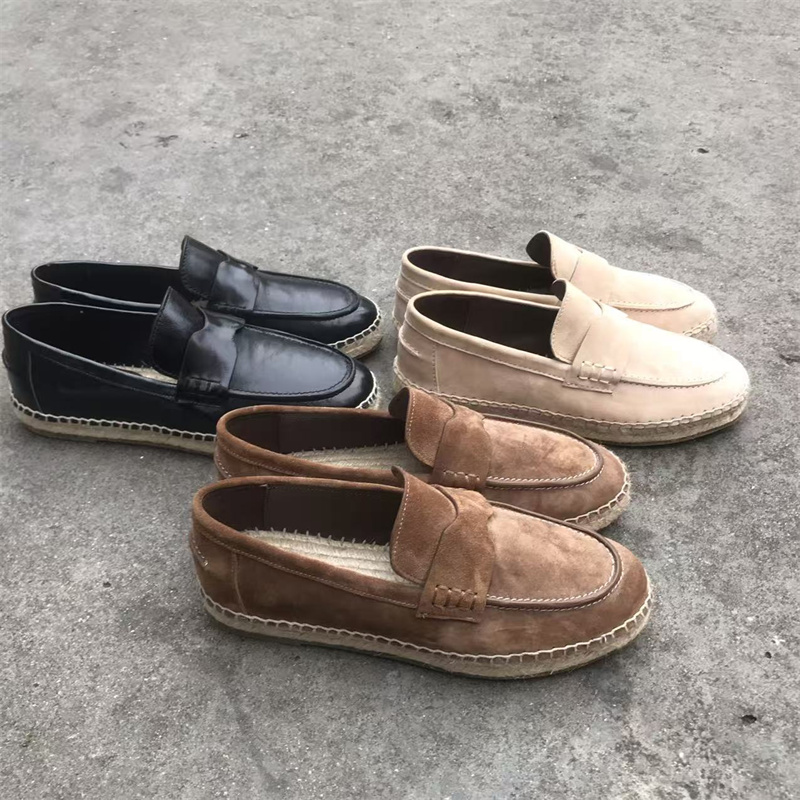 Espadrille Slip On - Новые эспадрильи из замшевой кожи с
